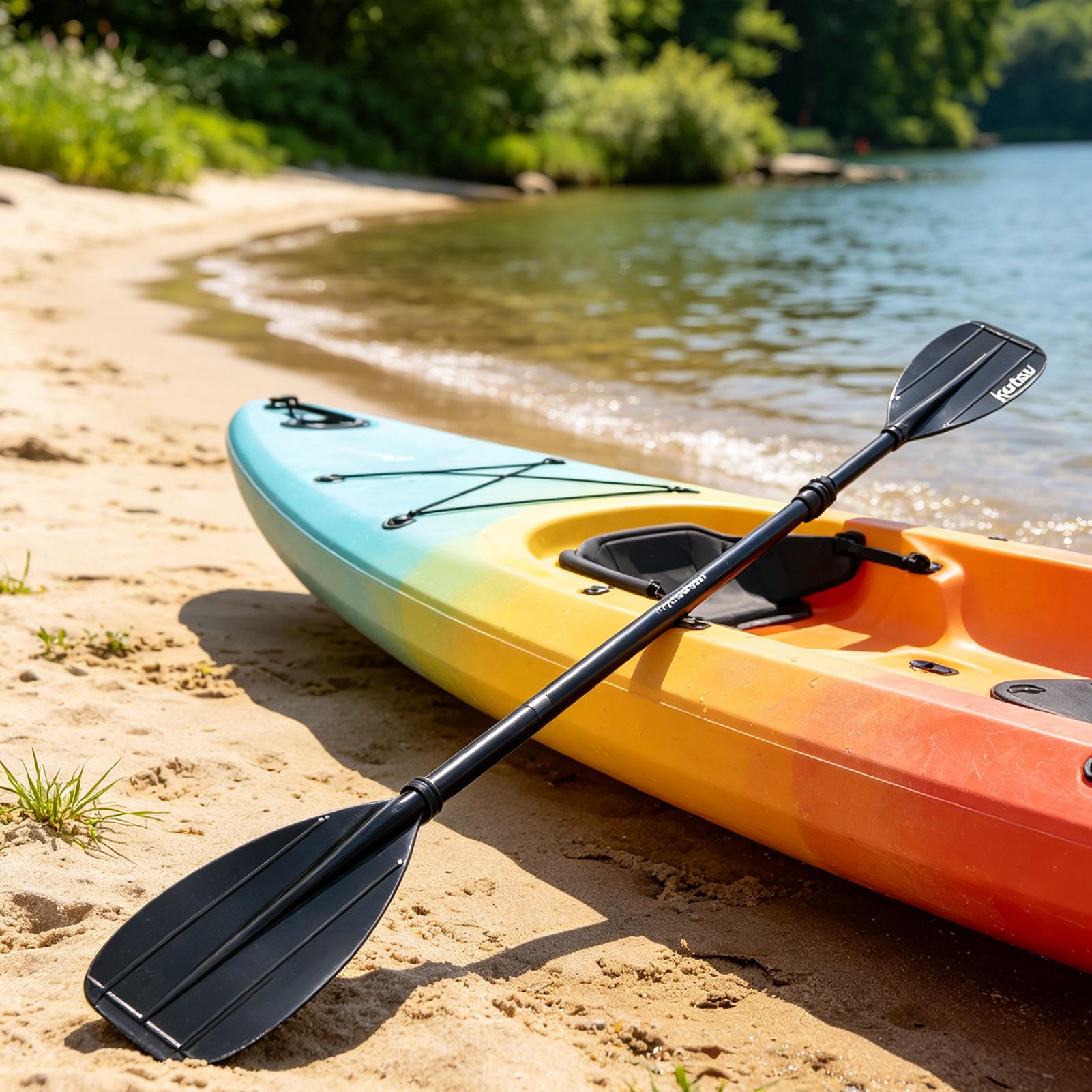2-Section Carbon Fiber Kayak P - Fishing Kayak Paddle 评论和价格